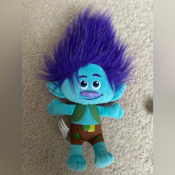 Lot of 3 Dreamworks plush trolls from Trolls World Tour - Picture 6 of 7
